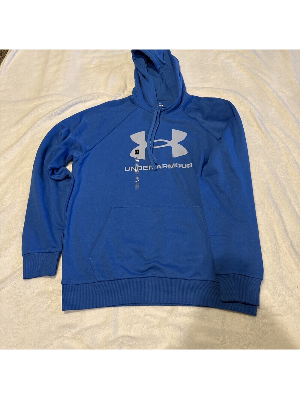 Under Armour Mens Blue Long Sleeve Front Pockets Pullover Hoodie M NWT (0009)